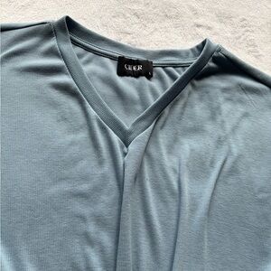 Cider Slate Blue V-Neck Tee